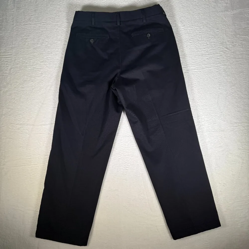 LANDS END Black Traditional‎ Fit Dress Pants Size 32